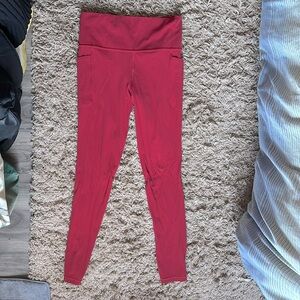 Altheta, Medium/Tall leggings, a maroon color